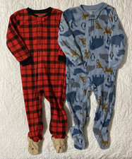 Lot of 2 - by Carter's Footed Fleece Blanket Sleeper Pajama, 2T