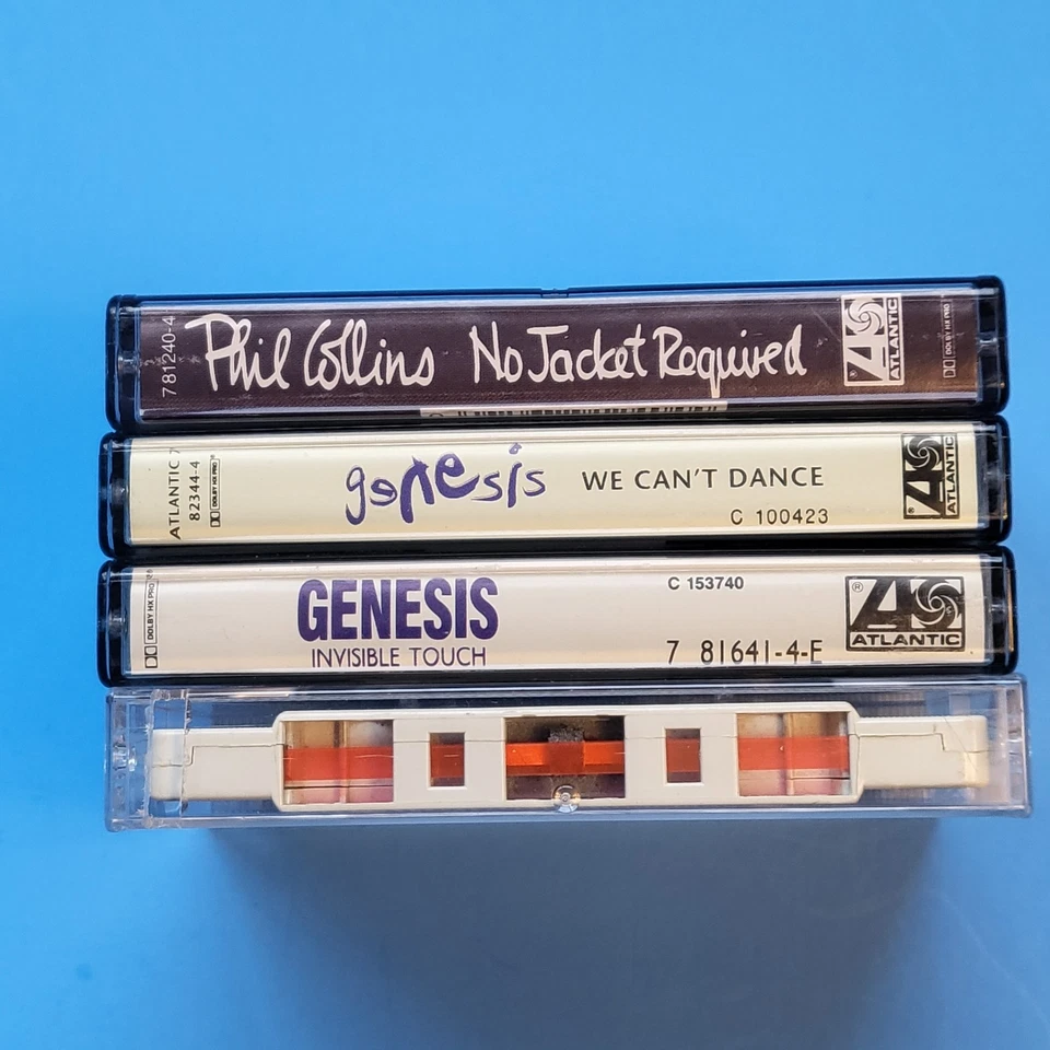 Phil Collins and Genesis Cassette Tape Lot of 4 No Jacket Required Pop Rock - Image 2 of 4