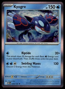 Pokemon Mega Evolution #034/132 Kyogre Holo