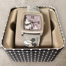 UNISEX VINTAGE Mickey Mouse SquareFace Watch: NEVER WORN IN BOX