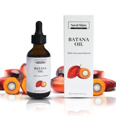 Batana Hair Growth Oil - 60ml with Vitamin E 2.02 Fl Oz (Pack of 1), Clear 