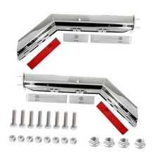 Angled Spring Loaded Mud Flap Hanger Set Spacing 2-1/2" Bolt Stainless Steel