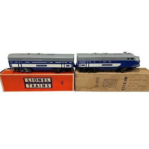 Juego locomotora diésel vintage Lionel 2240 Wabash F3 A-B calibre O posguerra con cajas | Zustand: Used