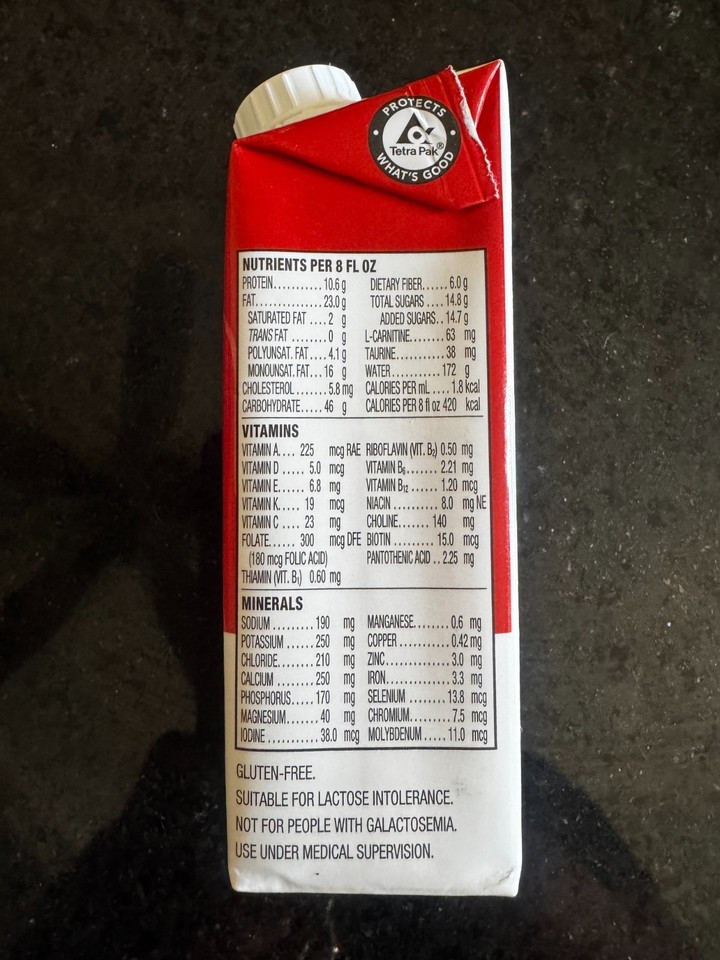 Suplena with Carb Steady Homemade Vanilla 8 ounce Carton Ready to Use ...