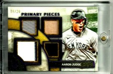 2025 Topps Museum Collection Aaron Judge Primary Pieces Quad Relic Amethyst 8/20