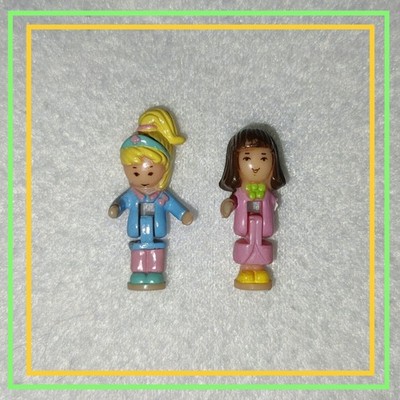 Polly Pocket & Tawny 2 Figuren Children's Hospital Krankenhaus RAR Bluebird 1995