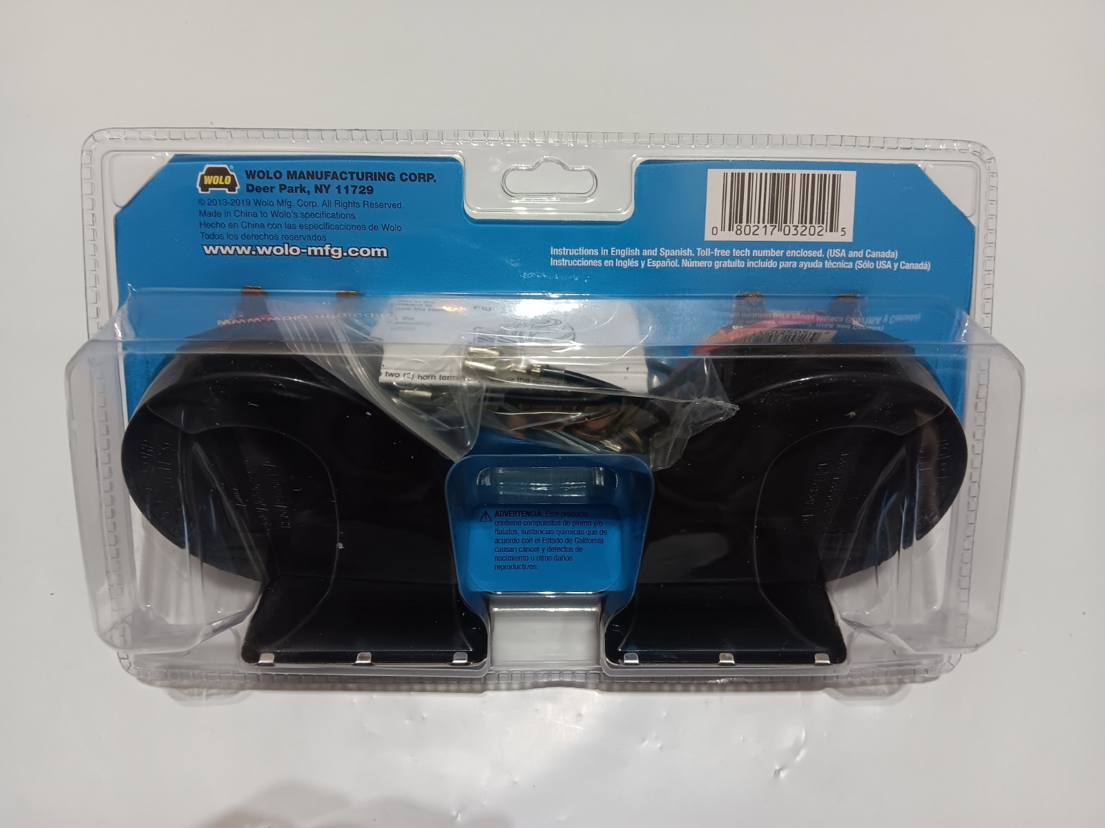 Wolo Maxi Sound Auto 320-2T UNIVERSAL Replacement Horn Set 12 Volt High And Low