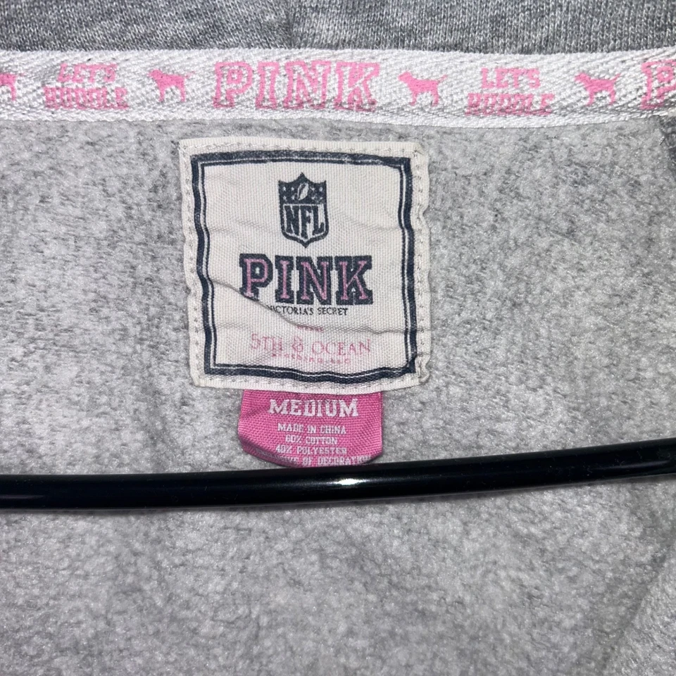 Victoria's Secret Pink NFL Arizona Cardinals Hoodie Womens M Gray Hooded Sweater - Image 4 of 4