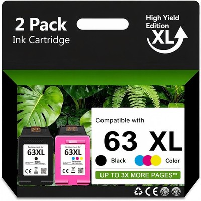 63 Ink Cartridge 63 XL for HP 63XL ENVY 4512 4520 OfficeJet 3830 4650 4655 5255