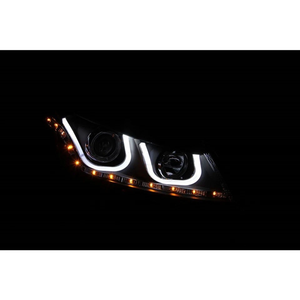 ANZO For Honda Accord 2008-2012 Projector Headlights w/ U-Bar Black Foto 3 de 4