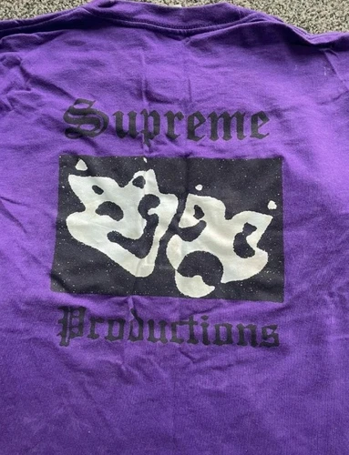 SS16 Supreme Productions T Shirt Taille M Moyen Violet T Shirt