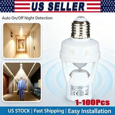Infrared PIR Motion Sensor E27 LED Light Lamp...