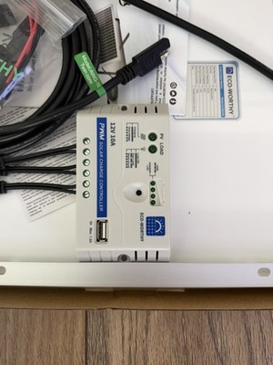 ECO-WORTHY 25W Solarpanel Kit mit Laderegler für 12V Batterieladung