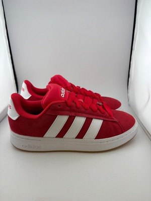 WORN Adidas Grand Court Alpha Pure Ruby JR3142 Size 9W NO BOX
