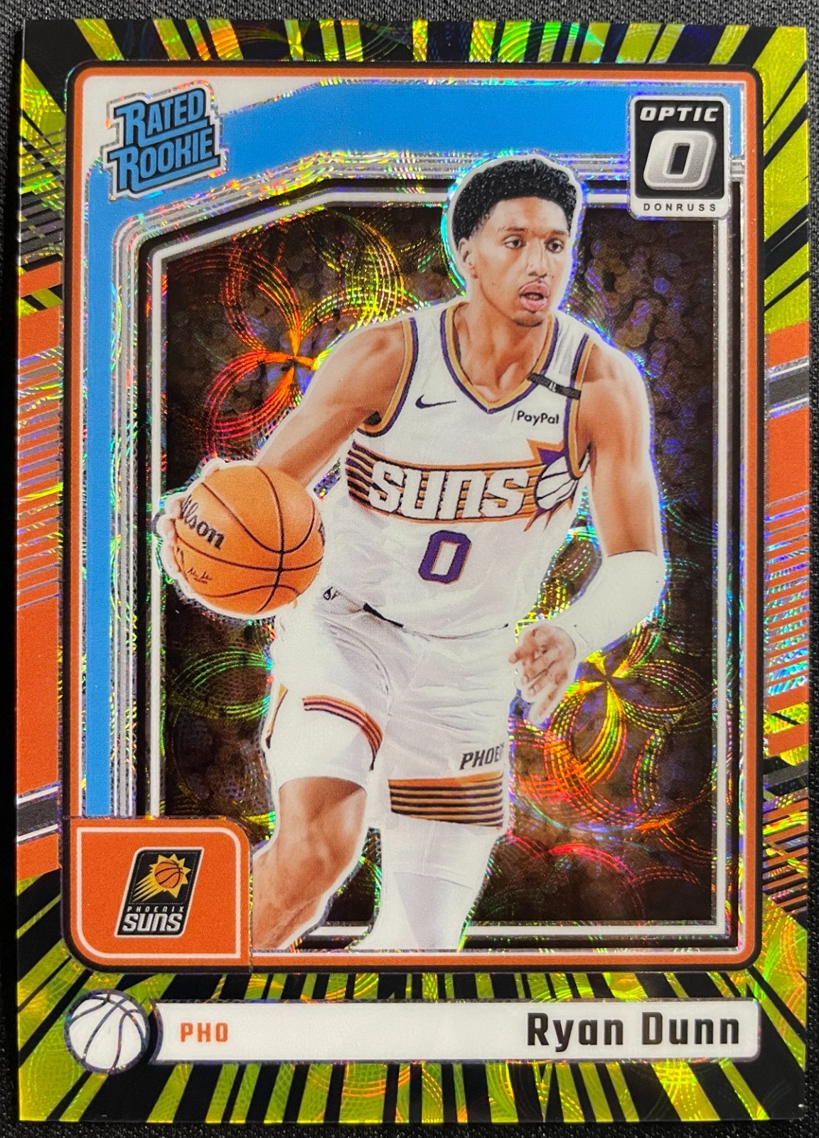 2024 Donruss Optic Ryan Dunn Electricity International /75 #279 – Suns RC