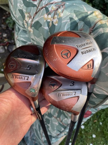 3 X Taylormade Ti Bubble2 woods 1-3-5 Ti Bubble Shafts TM Grips Milton Keynes - Picture 16 of 24