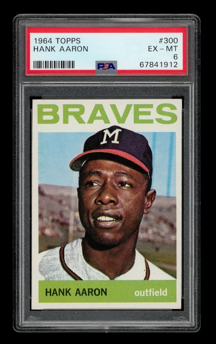 1964 Topps Set-Break #300 Hank Aaron PSA 6 EX-MT view 1