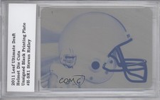 2011 Leaf Ultimate Draft Printing Plate Black 1/1 Stevan Ridley #H-SR1 0t3