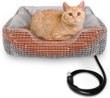 MARUNDA Heated Cats Bed for Indoor Use, Electric Pets 23 X 20 Inch