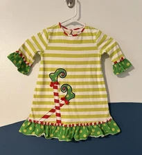 Sz 5 Authentic JK Girls (J. Khaki) Christmas Holiday Dress Stripes ELF Shoes