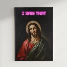 Funny Home Signs | Wall Art | Jesus Religious | Neon decor | DIGITAL DOWNLOAD