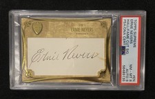 2010 Topps Supreme ERNIE NEVERS AUTO 1/1 Cut Signature Legends Autograph SP SSP