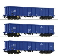 Roco 6600100 3-Tlg. Set: Offene GüTerwagen Der Pkp Cargo, Dc, Spur H0