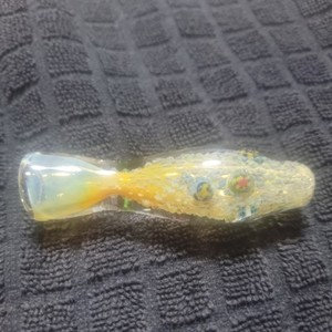 GLASS CHILLUM PIPE TOBACCO SMOKING 