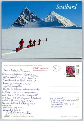 Svalbard Norway Postcard - Hofgaardtoppen Ny-Ålesund Arctic Expedition