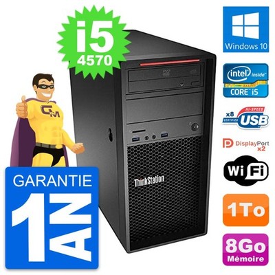 PC tour LENOVO Thinkstation P300 Core i5-4570 RAM 8Go Disc 1To Windows 10 Wifi