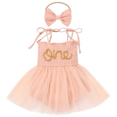 Baby Mädchen Tutu Kleid Lagenlook Tüll 1. Geburtstag Party Outfit Kleid