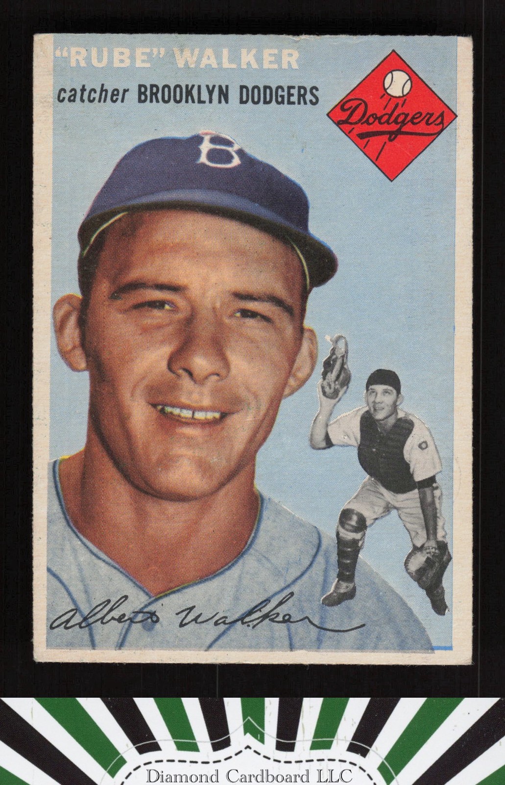 1954 Topps #153 Rube Walker VG n