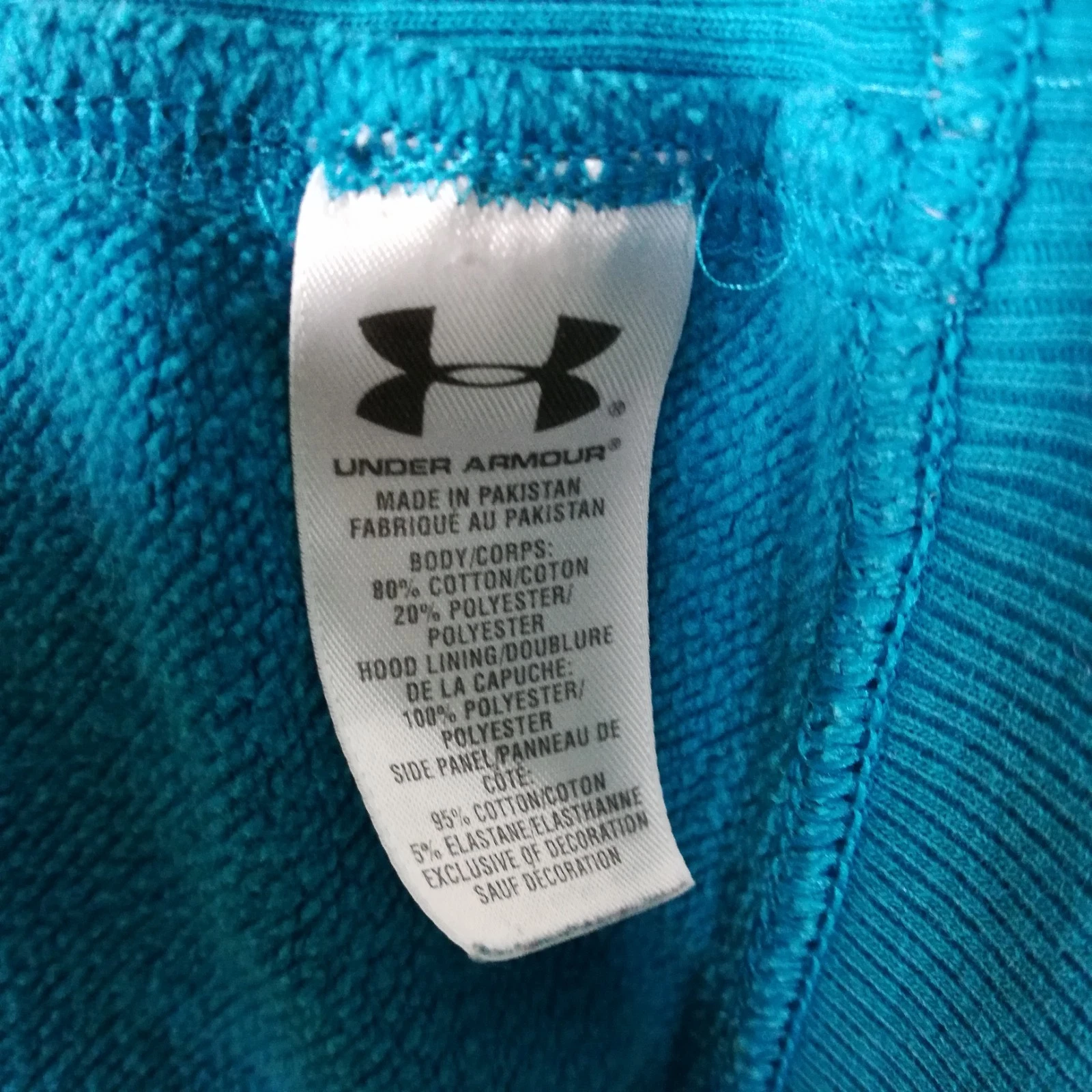 VETEMENTS Under Armour Felpa Donna con Cappuccio Storm Vestibilità Larga Blu Navy Pullover M