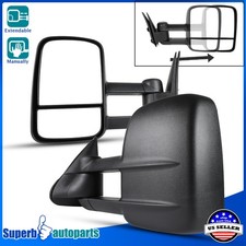 For 1999-2006 Chevy Silverado Gmc Sierra Manual Extend Tow Mirrors Leftright For 1999-2006 Chevy Silverado Gmc Sierra Manual Extend Tow Mirrors Leftright