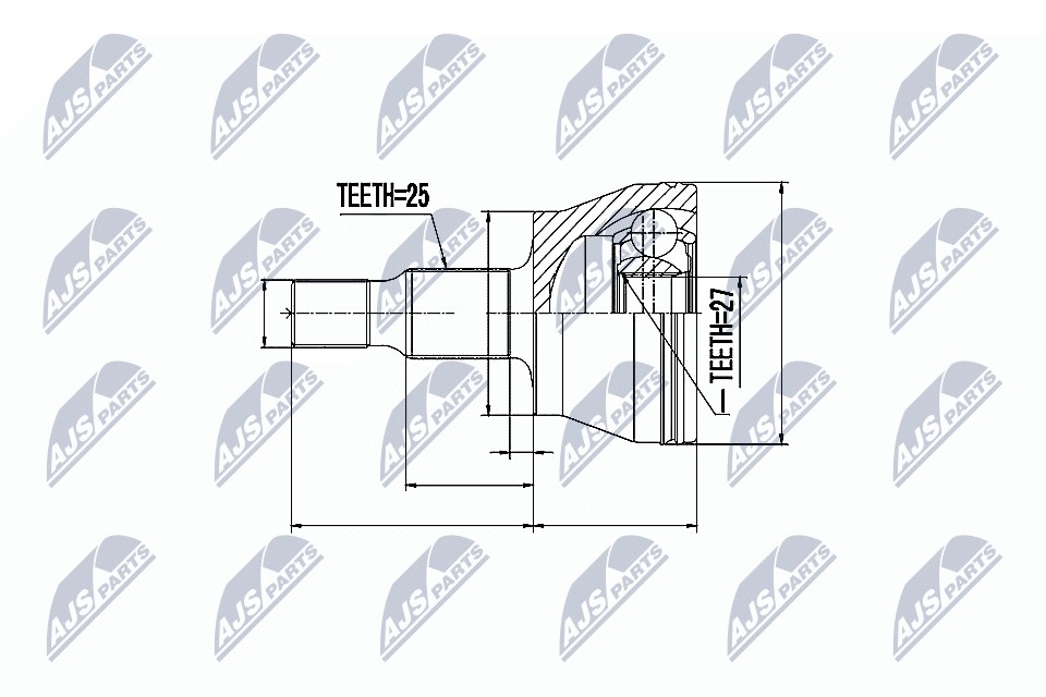JOINT KIT DRIVE SHAFT NPZ-ME-008 FOR MERCEDES-BENZ B-CLASS/Sports/Tourer 2.0L - Image 5