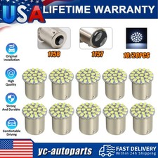 1020pcs Super Bright 12 Volt Cool White Led 11561157bay15s1206 Light Bulbs