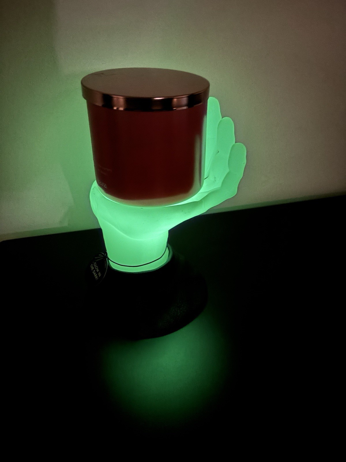 Bath & Body Works Halloween Glow-in-the-Dark Franken Hand Pedestal