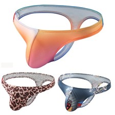3 Pack Sexy Mens T Back G-string Thong Bikini Underwear Pouch Hipster Underpants