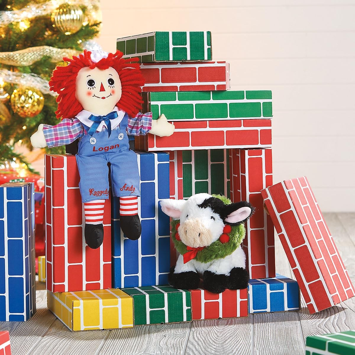 Kids Cardboard Building Blocks - 24 Bricks 9" x 4" x 2" Set