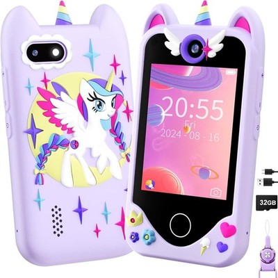 Kids Smart Phone Toys for Girls Ages 3-7 with Dual Camera - Toddler Phone Toy.