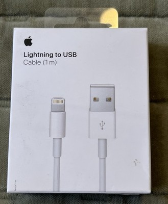 Genuine Apple 3ft. (1m) Lightning to USB Cable - White Authentic New Sealed