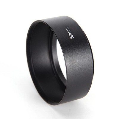 52mm metal alloy material long lens hood for Canon Nikon camera 'AP