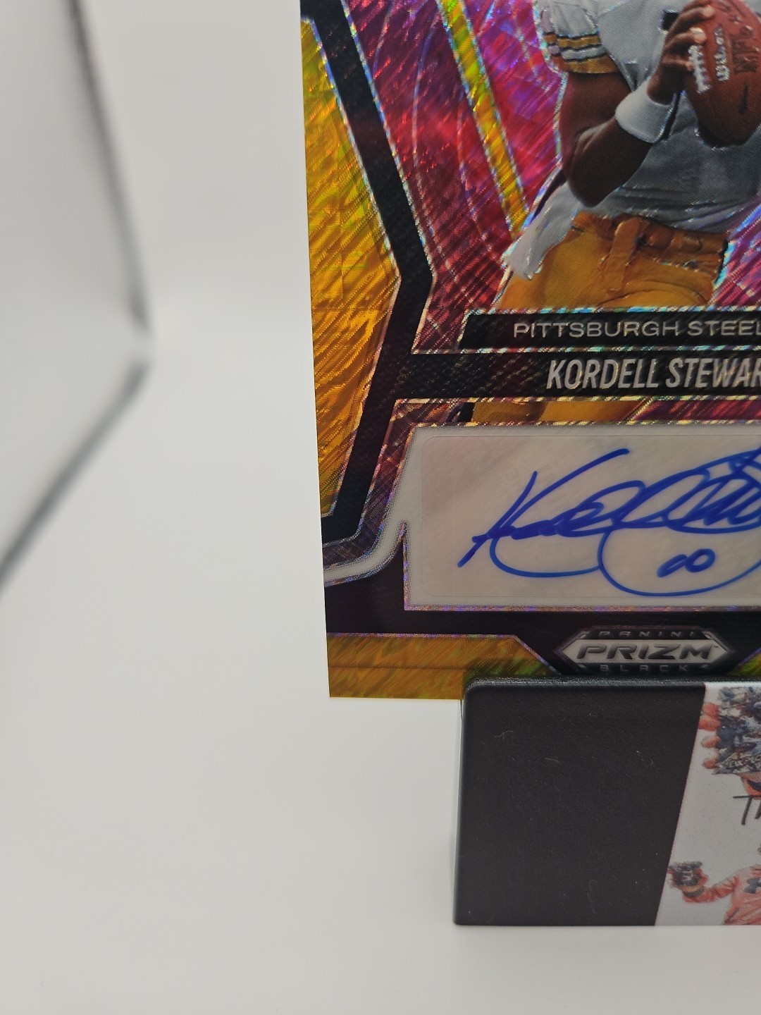 2025 Prizm Black | Kordell Stewart | Prizmatrix | GOLD SHIMMER AUTO 6/10 (AU) view 6