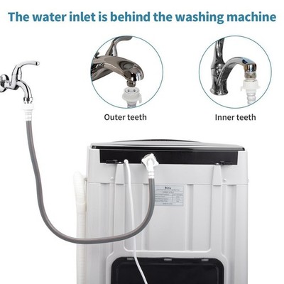 ZOKOP Home 17.6lbs Capacity Full Auto Washing Machine Spinner Dry