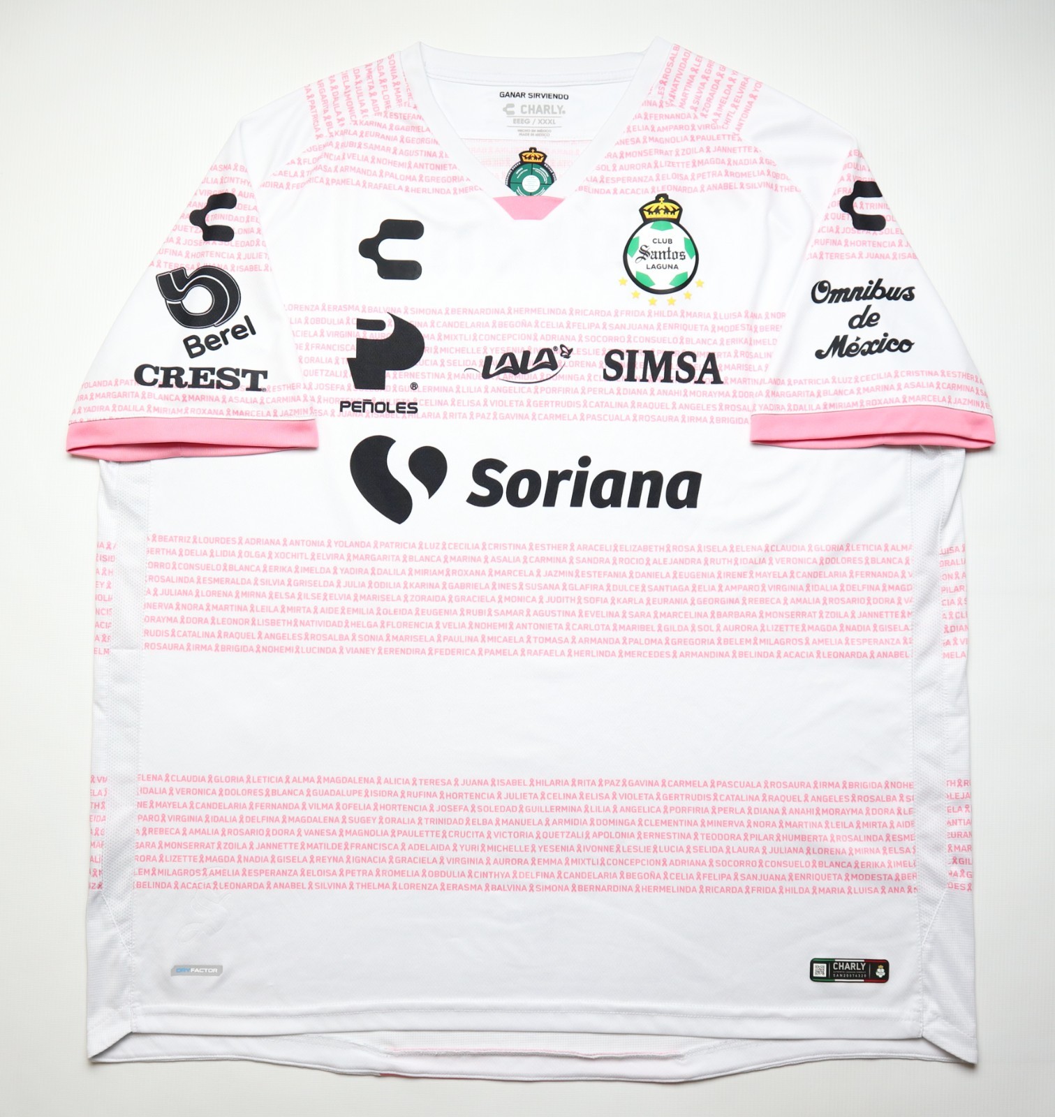 SANTOS LAGUNA MEXICO 2020/2021 PINK OCTOBER KIT SHIRT JERSEY CAMISA CHARLY 3XL