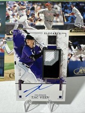 2025 Impeccable Zac Veen 66/99 Auto Elegance Prospect Jersey Colorado SP