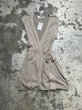 Sparrow Anthropologie knit cotton angora wrap dress XSmall