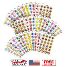 864 Scratch and Sniff Stickers 12 Scents - Teacher Reward Kids Party Favors Gift