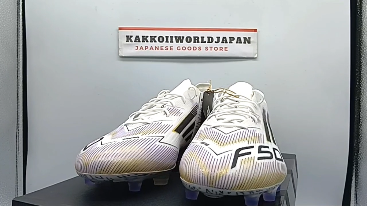 adidas Soccer Cleats F50 ELITE AG Footwear White/Gold Metallic