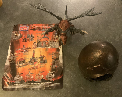 Irascor the Copper Armour Dragon Egg Mega Bloks Metal Ages 2005 Dragons